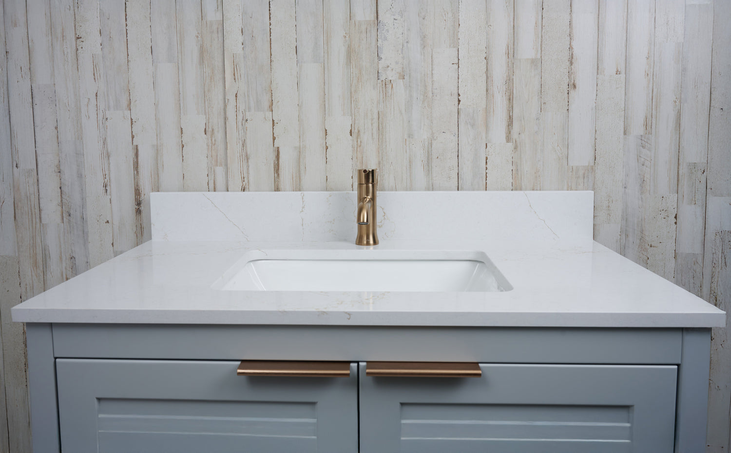 37x22 VALOR GOLD QUARTZ VANITY TOP