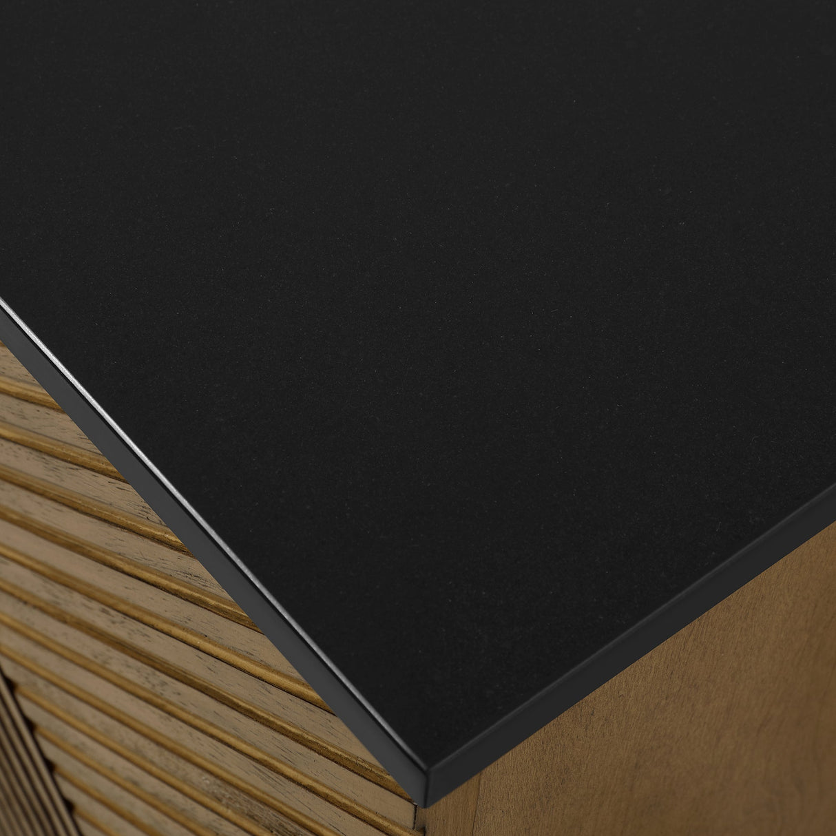 WYLDER 36IN VANITY IN ALMOND LATTE WITH BLACK GRANITE TOP & CERAMIC BASIN