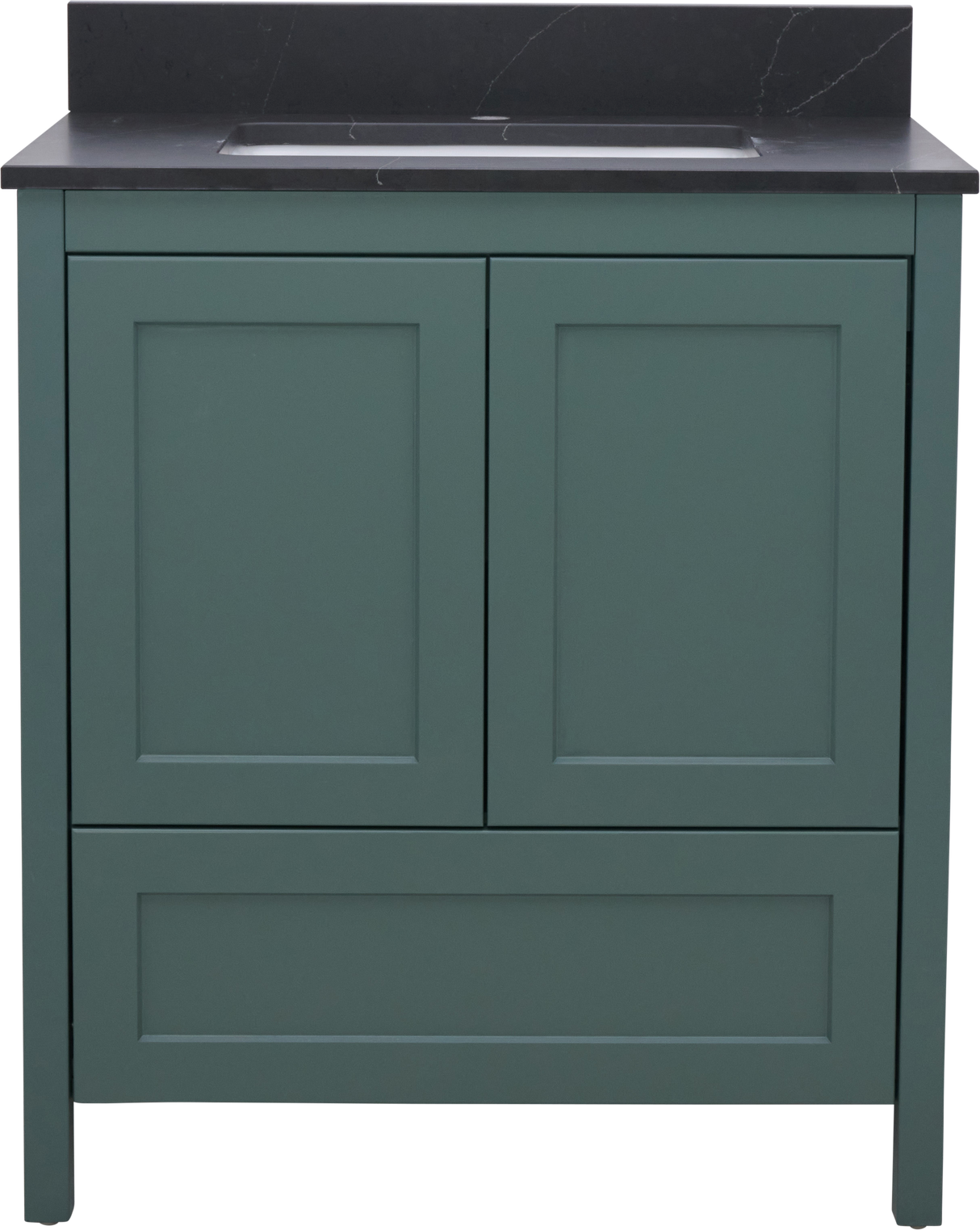 Hanleigh 30 in. Vanity with Shaker Doors in Warm Willow