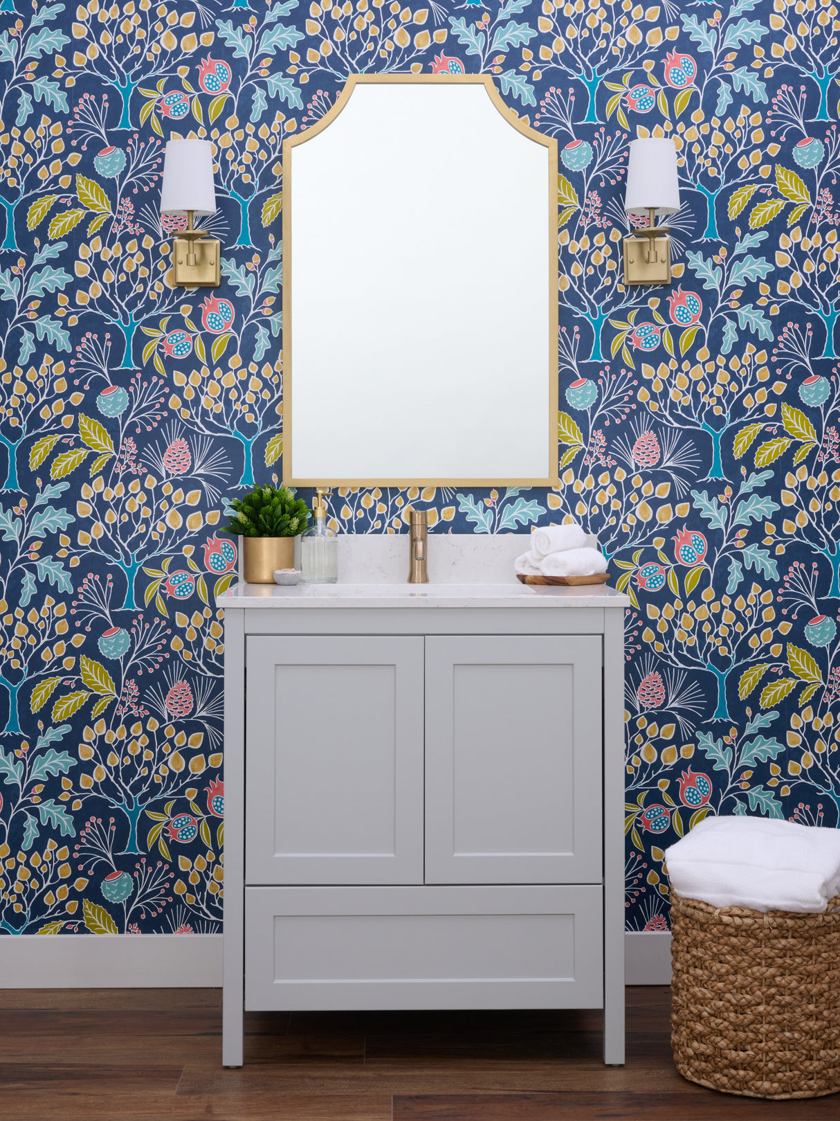 Hanleigh 30 in. Vanity with Shaker Doors in Perfect Grey