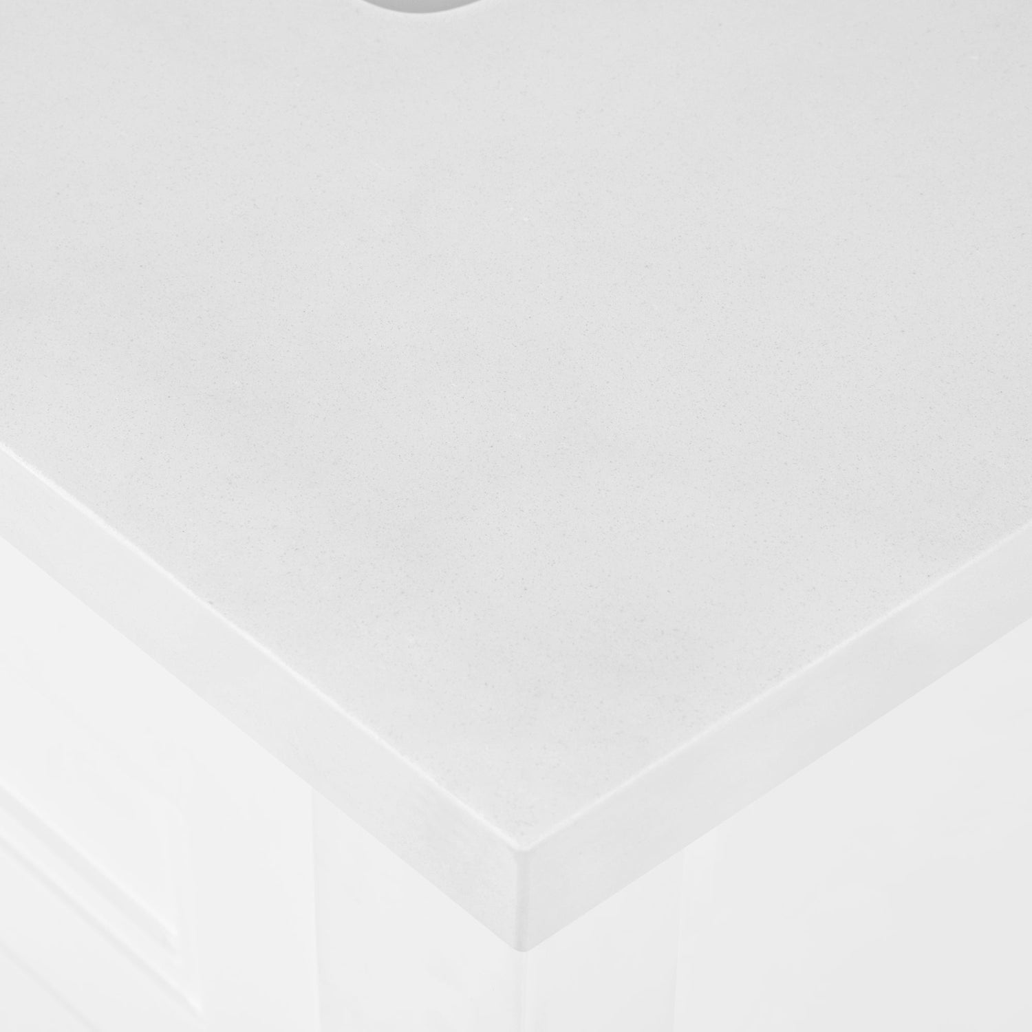 SCARLETT 60IN VANITY IN WHITE WITH WHITE QUARTZ TOP & CERAMIC BASIN