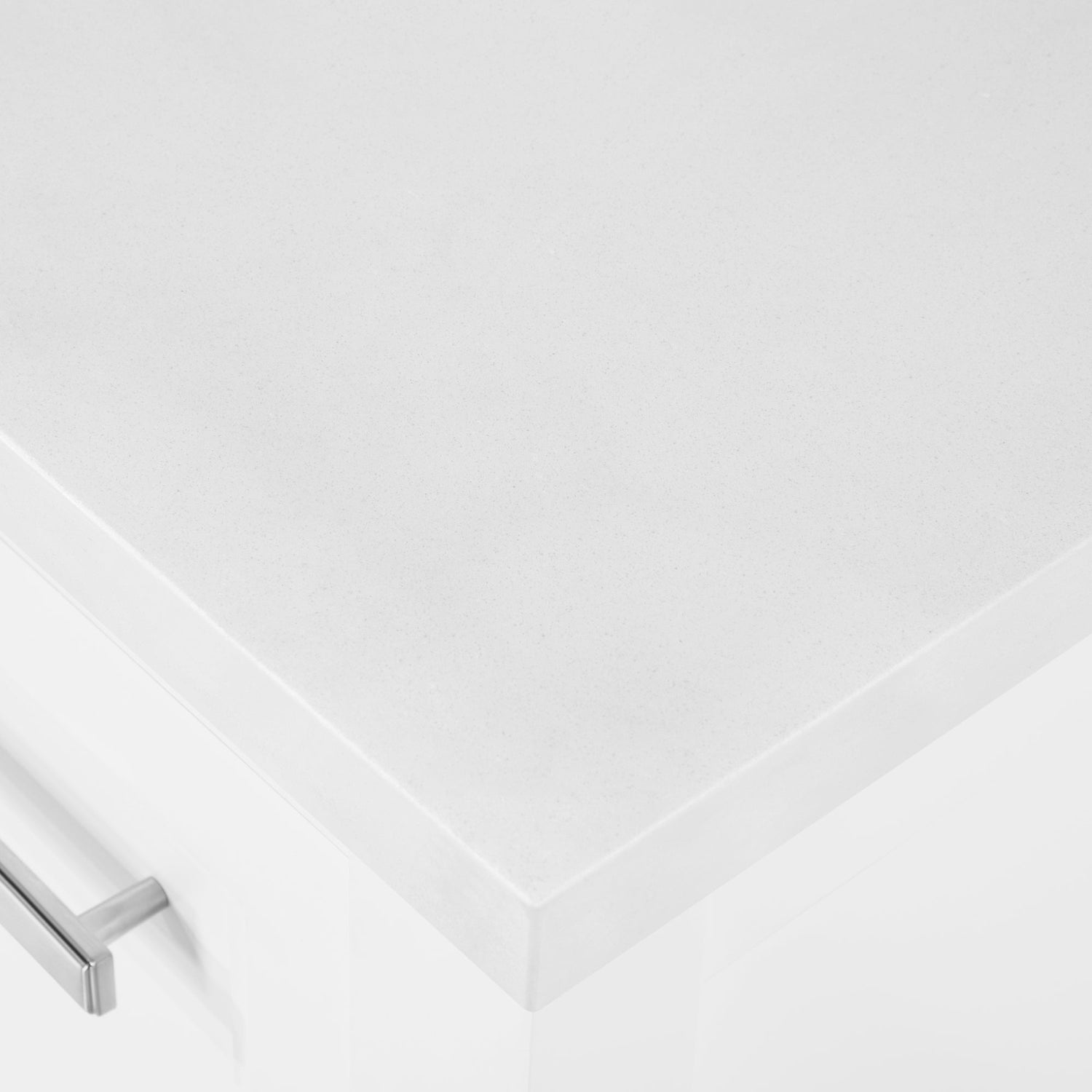 SCARLETT 42IN VANITY IN WHITE WITH WHITE QUARTZ TOP & CERAMIC BASIN