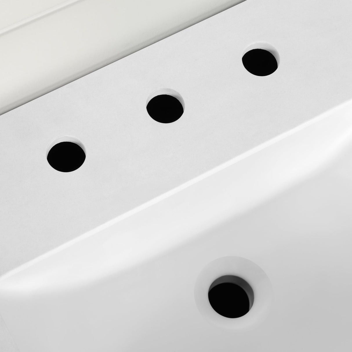 SCARLETT 60IN VANITY IN CHARCOAL GREY WITH WHITE QUARTZ TOP & CERAMIC BASIN