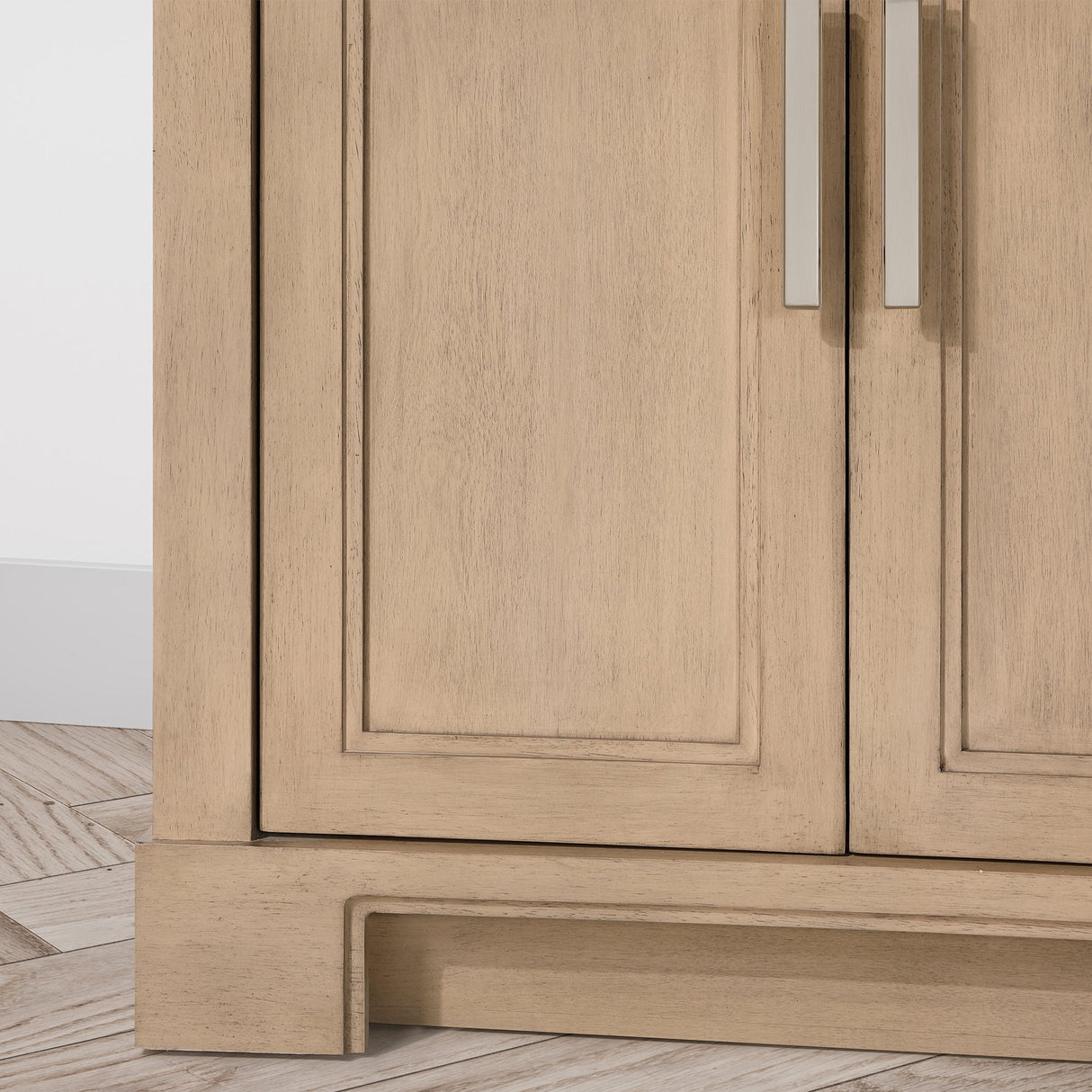 SCARLETT 42IN VANITY IN SAHARA BIRCH WITH WHITE QUARTZ TOP & CERAMIC BASIN