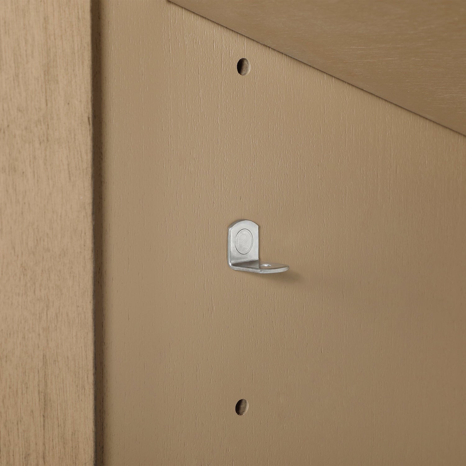 MILLS 18IN VANITY IN SAHARA BIRCH WITH A WHITE INTEGRATED CERAMIC BASIN