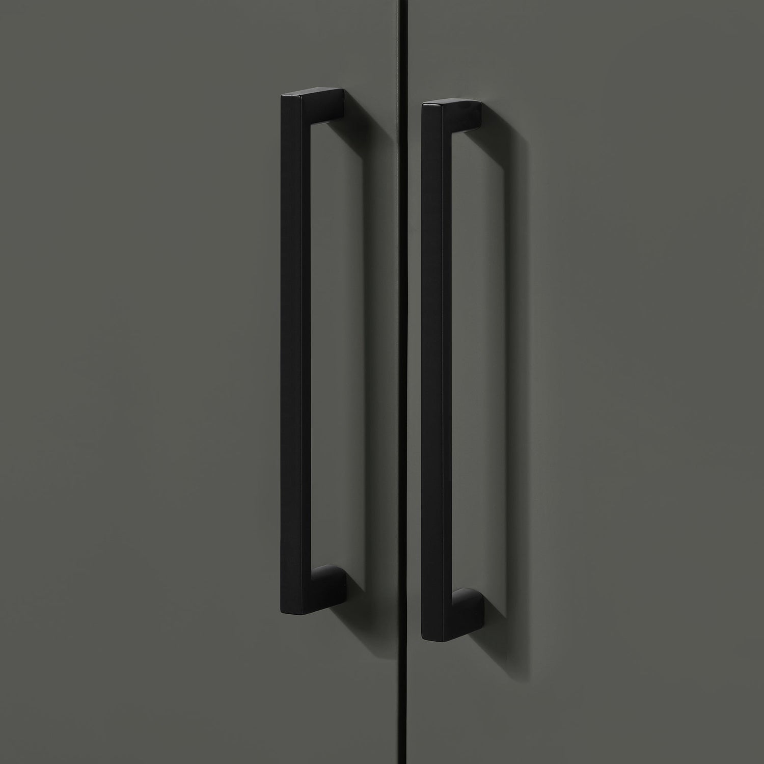 BANKS 30IN VANITY WITH SLAB DOOR IN CHARCOAL GREY WITH WHITE QUARTZ TOP & CERAMIC BASIN