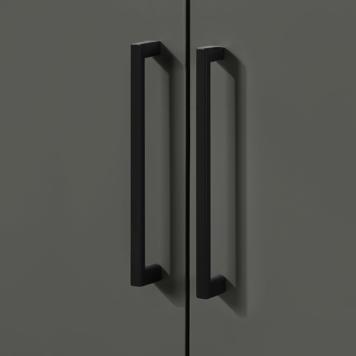 BANKS 30IN VANITY WITH SLAB DOOR IN CHARCOAL GREY WITH WHITE QUARTZ TOP & CERAMIC BASIN