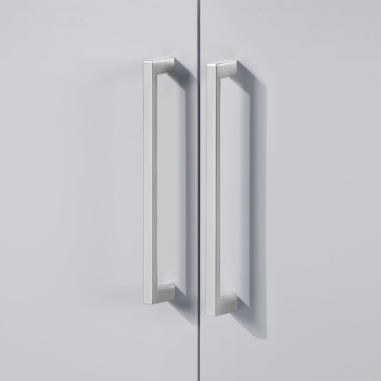 BANKS 30IN VANITY WITH SLAB DOOR IN DOVE GREY WITH WHITE QUARTZ TOP & CERAMIC BASIN