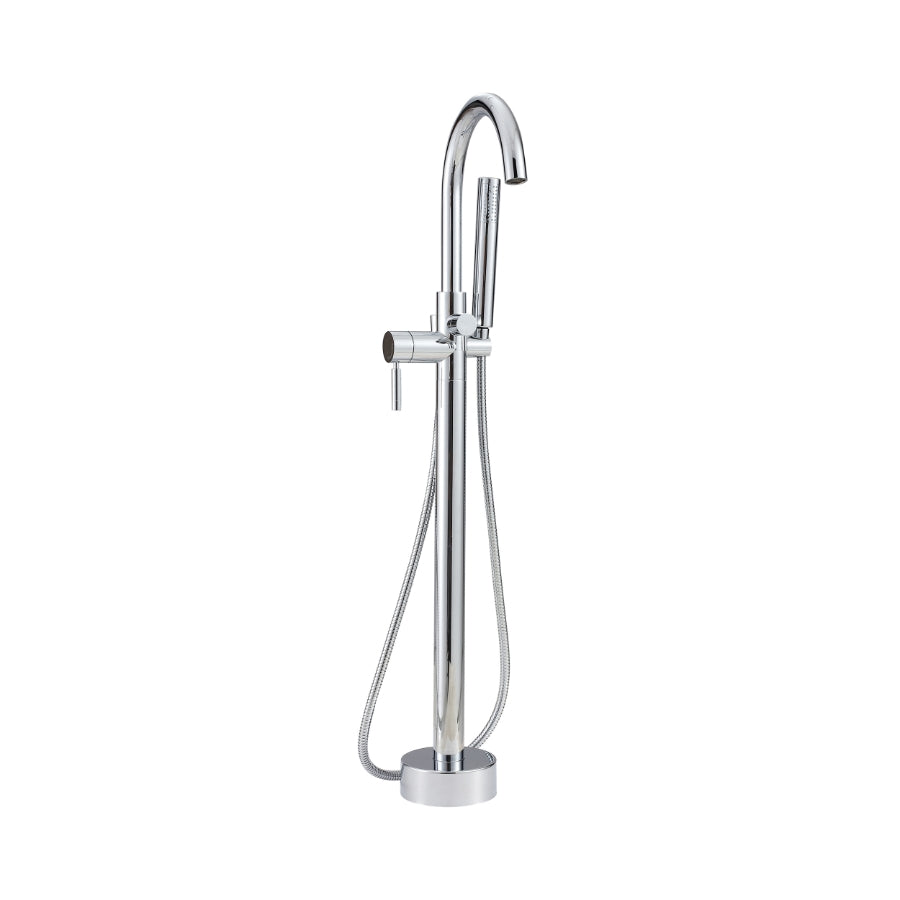 Caylin Single Handle Freestanding Tub Faucet With Handshower In Chrome
