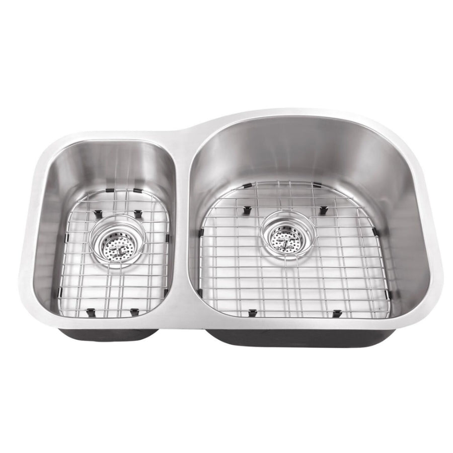 Undermount 31-1/2 x 20-1/2 in. 30/70 Eurostyle 16 Ga. Stainless Steel Kitchen Sink