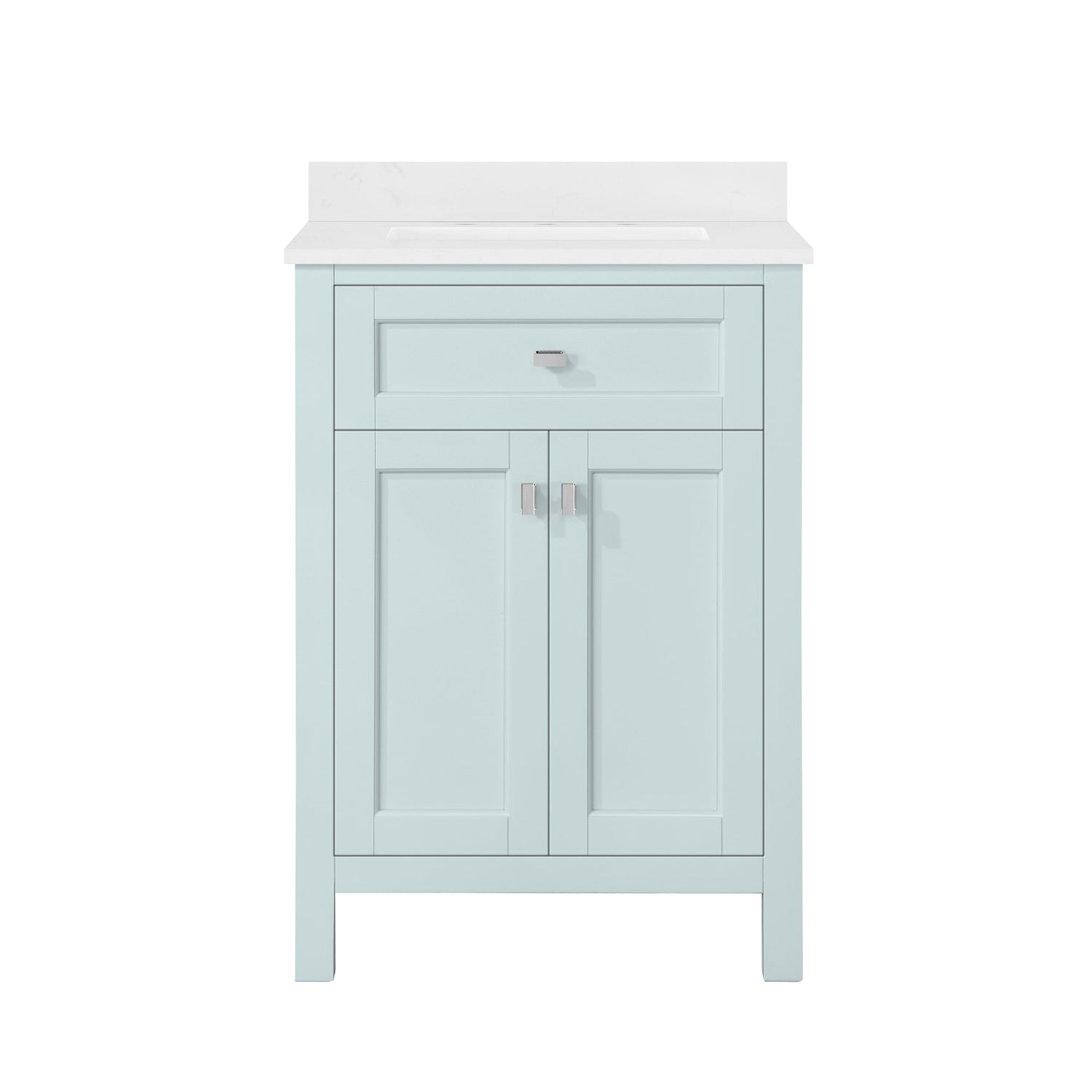 Juniper 24 in. Vanity with Engineered Stone Top & Ceramic Basin