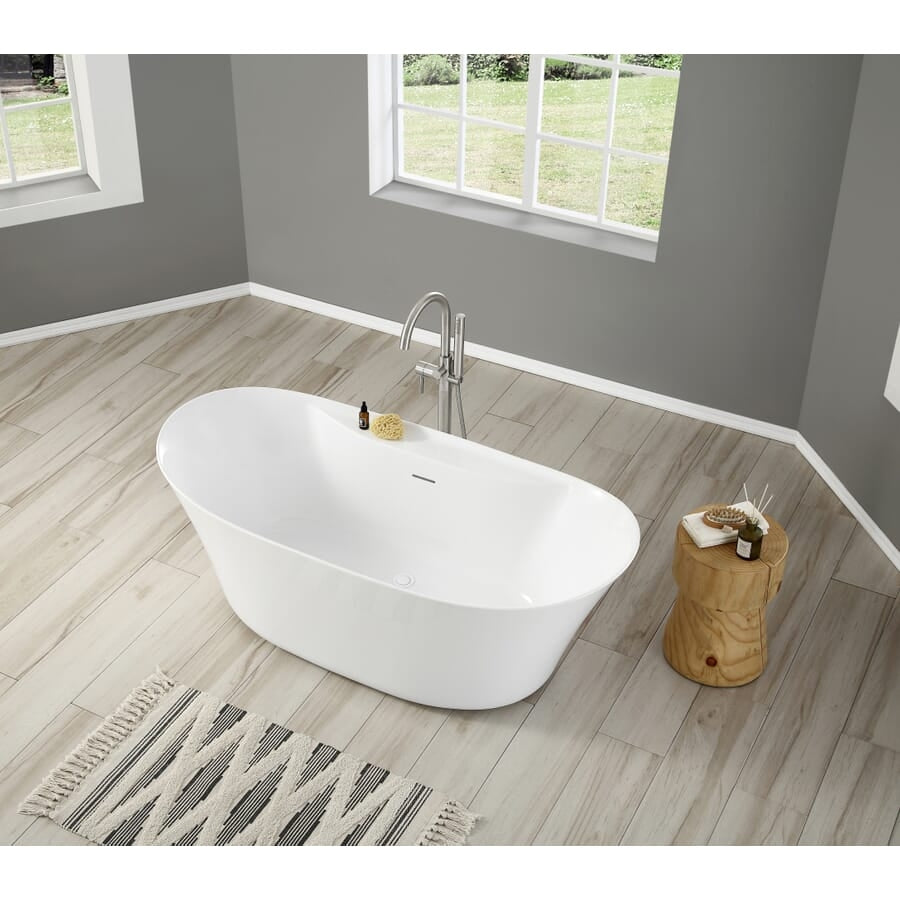 Avery 60 in. Freestanding Acrylic Tub