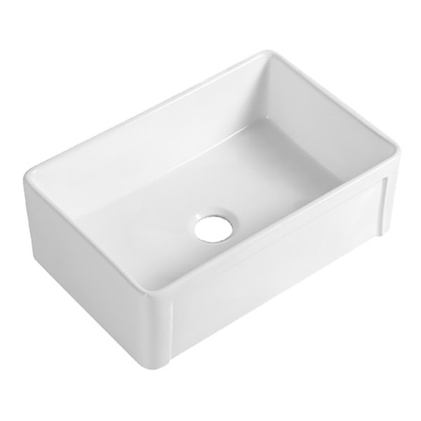 30 in. x 20 in. Single Bowl Fireclay Apron Front Kitchen Sink