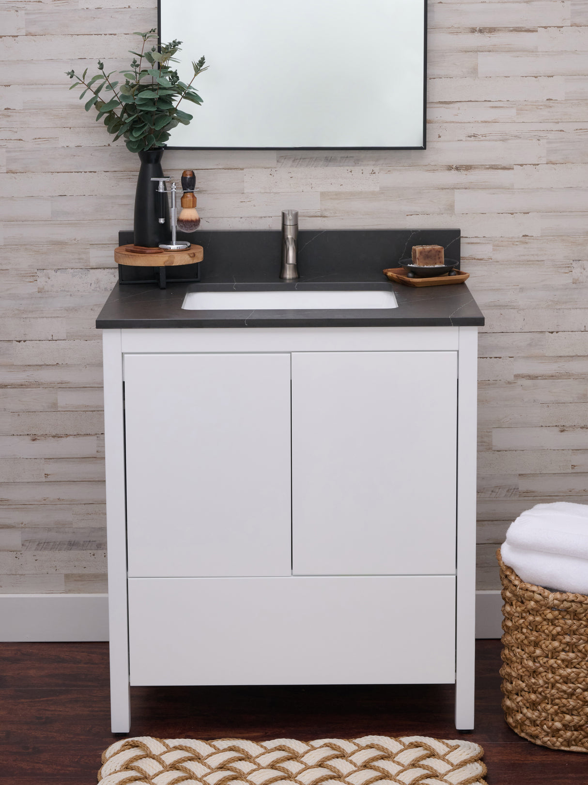 Hanleigh 30" Slab Door Bathroom Vanity