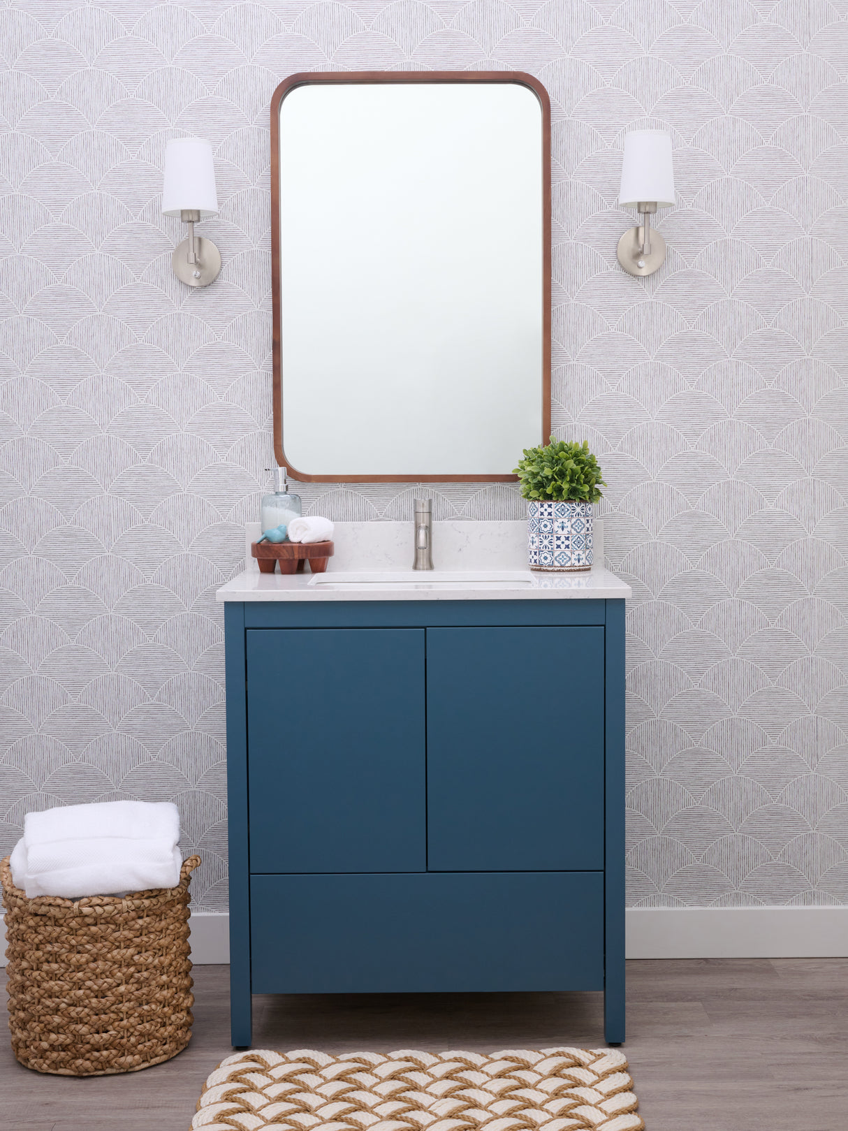 Hanleigh 30" Slab Door Bathroom Vanity
