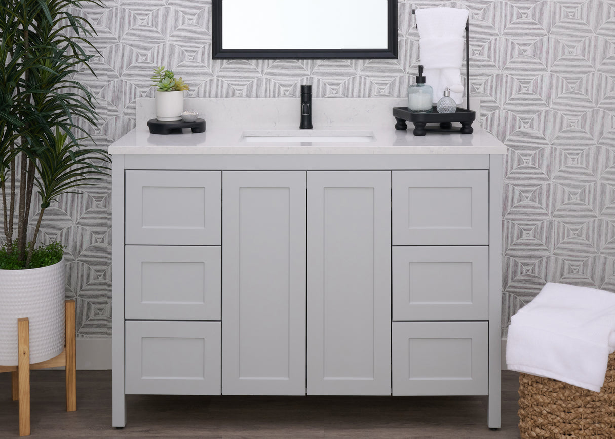 Hanleigh 48" Shaker Door Bathroom Vanity