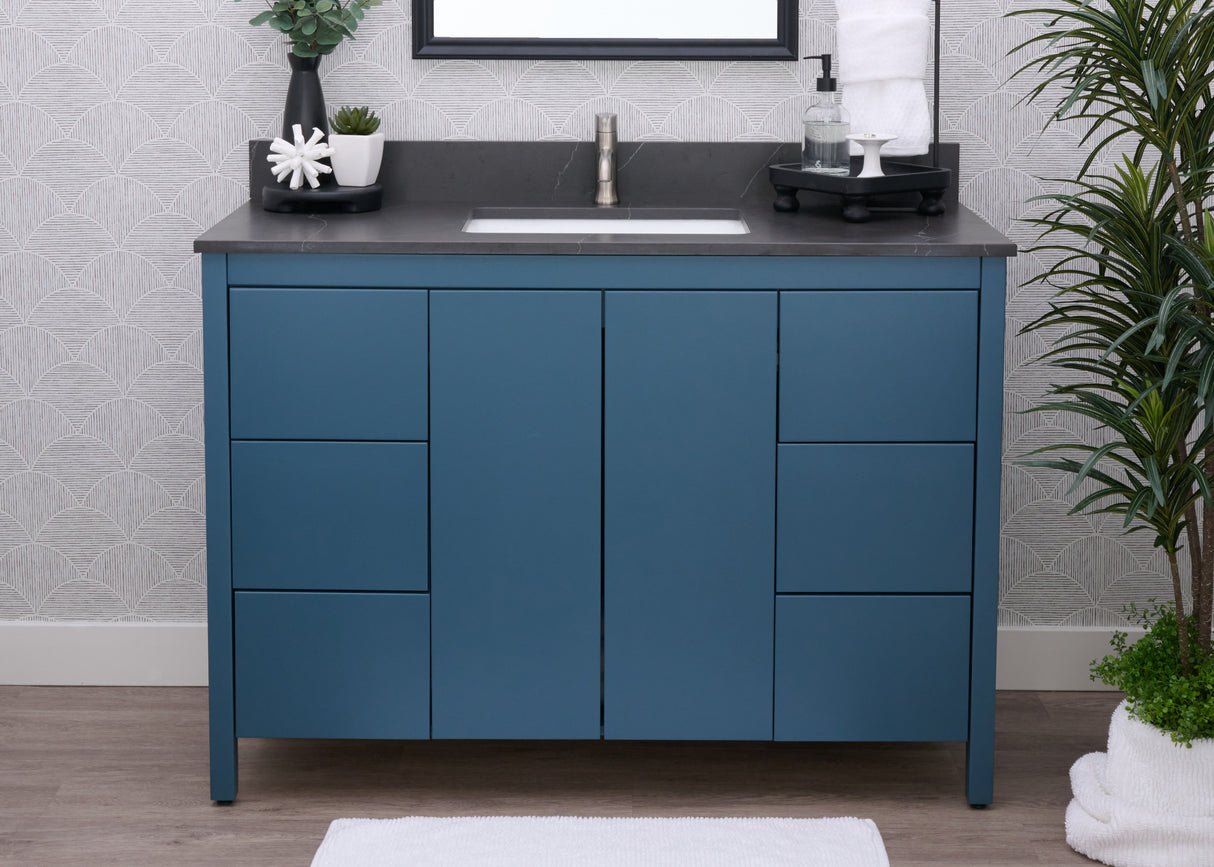 Hanleigh 48" Slab Door Bathroom Vanity