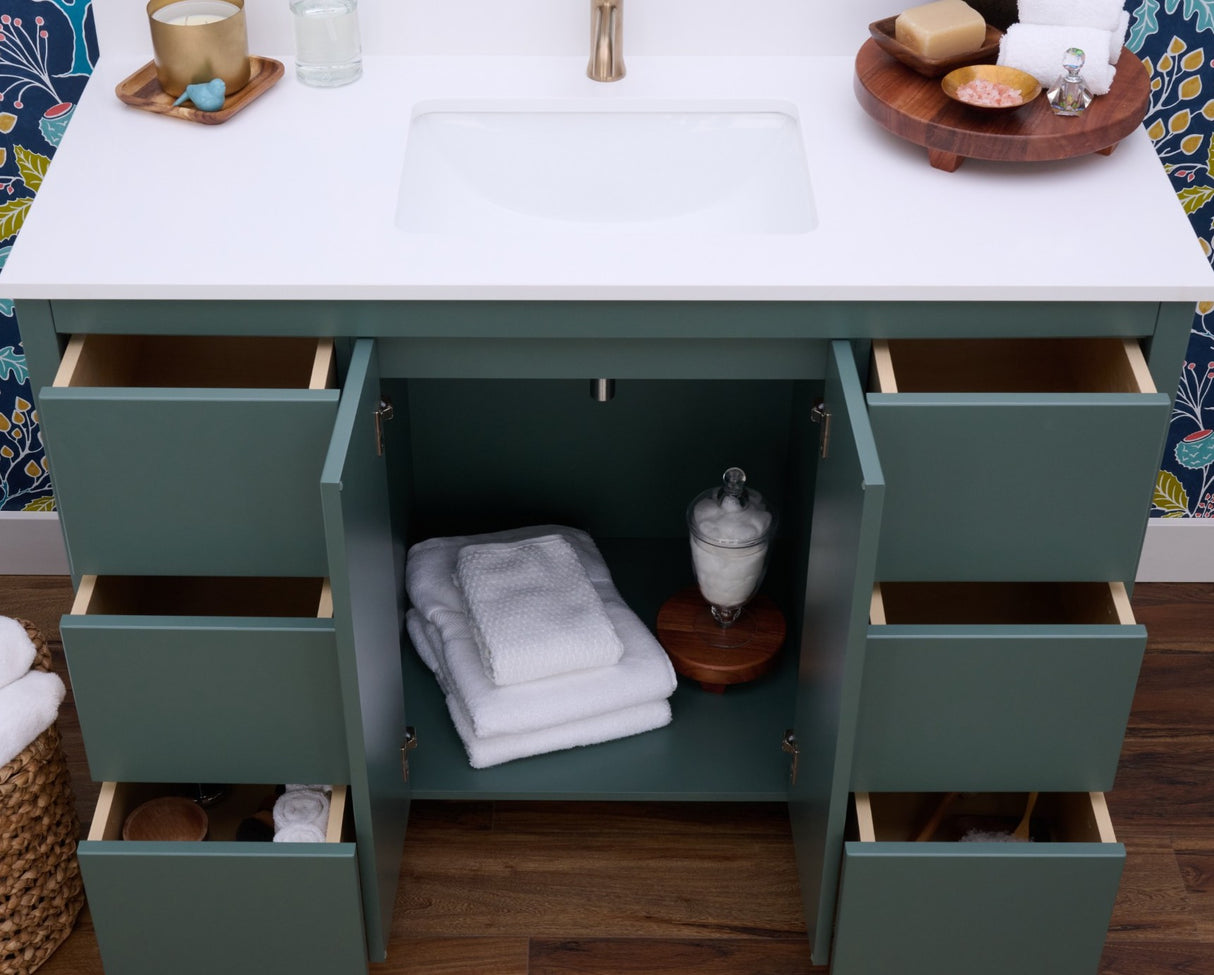 Hanleigh 48" Slab Door Bathroom Vanity