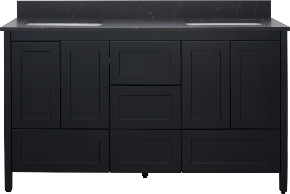 Hanleigh 60" Shaker Door Bathroom Vanity