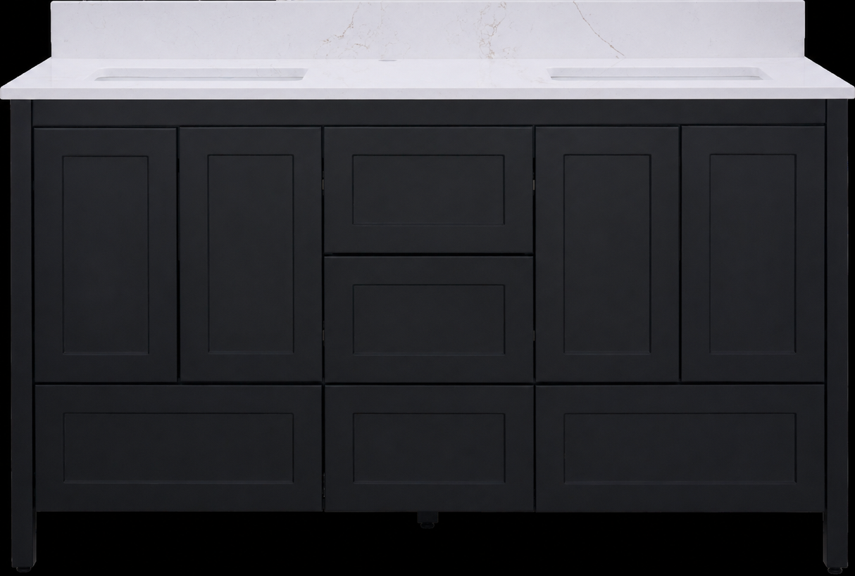 Hanleigh 60" Shaker Door Bathroom Vanity