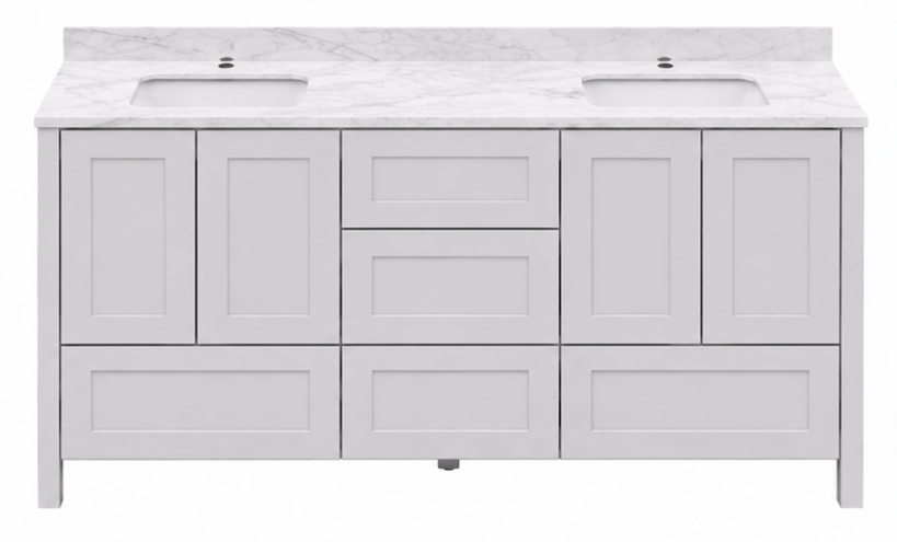 Hanleigh 60" Shaker Door Bathroom Vanity