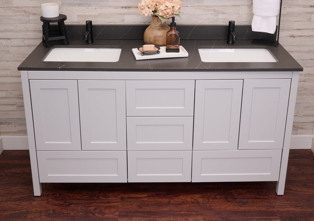 Hanleigh 60" Shaker Door Bathroom Vanity