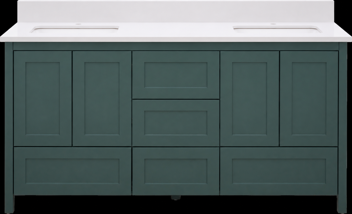 Hanleigh 60" Shaker Door Bathroom Vanity