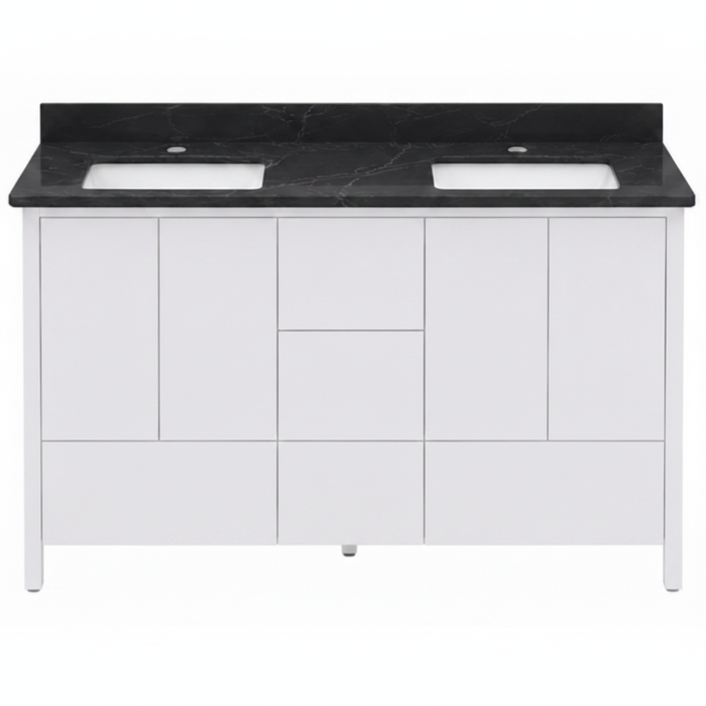 Hanleigh 60" Slab Door Bathroom Vanity