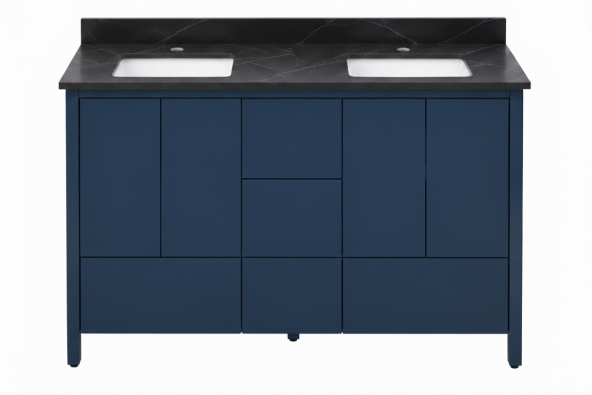 Hanleigh 60" Slab Door Bathroom Vanity