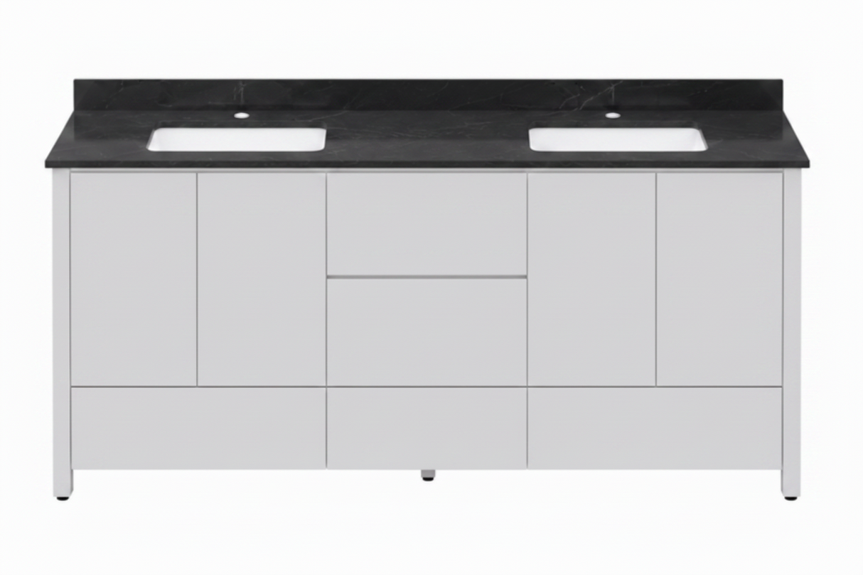 Hanleigh 60" Slab Door Bathroom Vanity