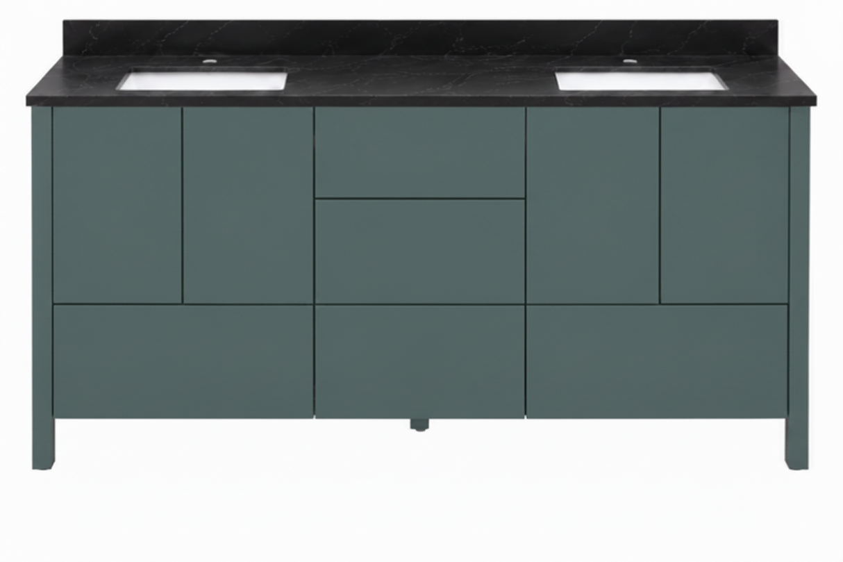 Hanleigh 60" Slab Door Bathroom Vanity