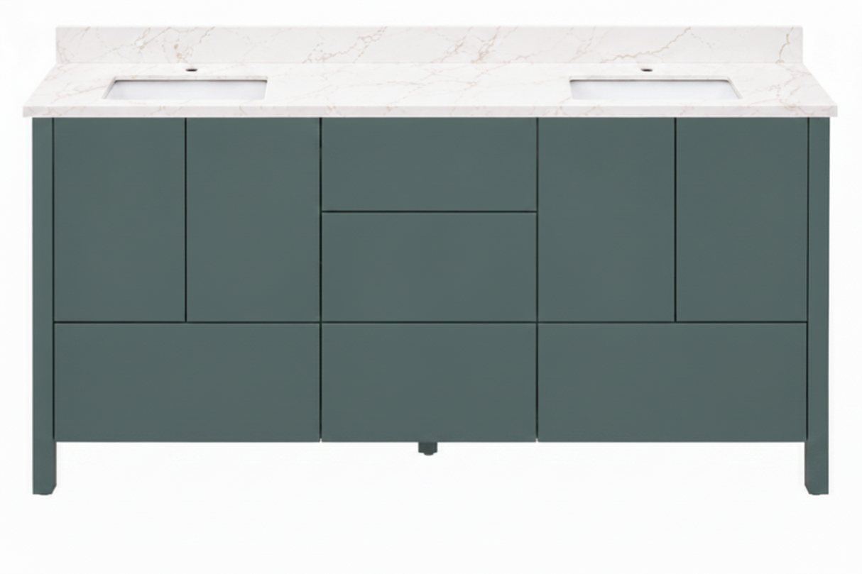 Hanleigh 60" Slab Door Bathroom Vanity