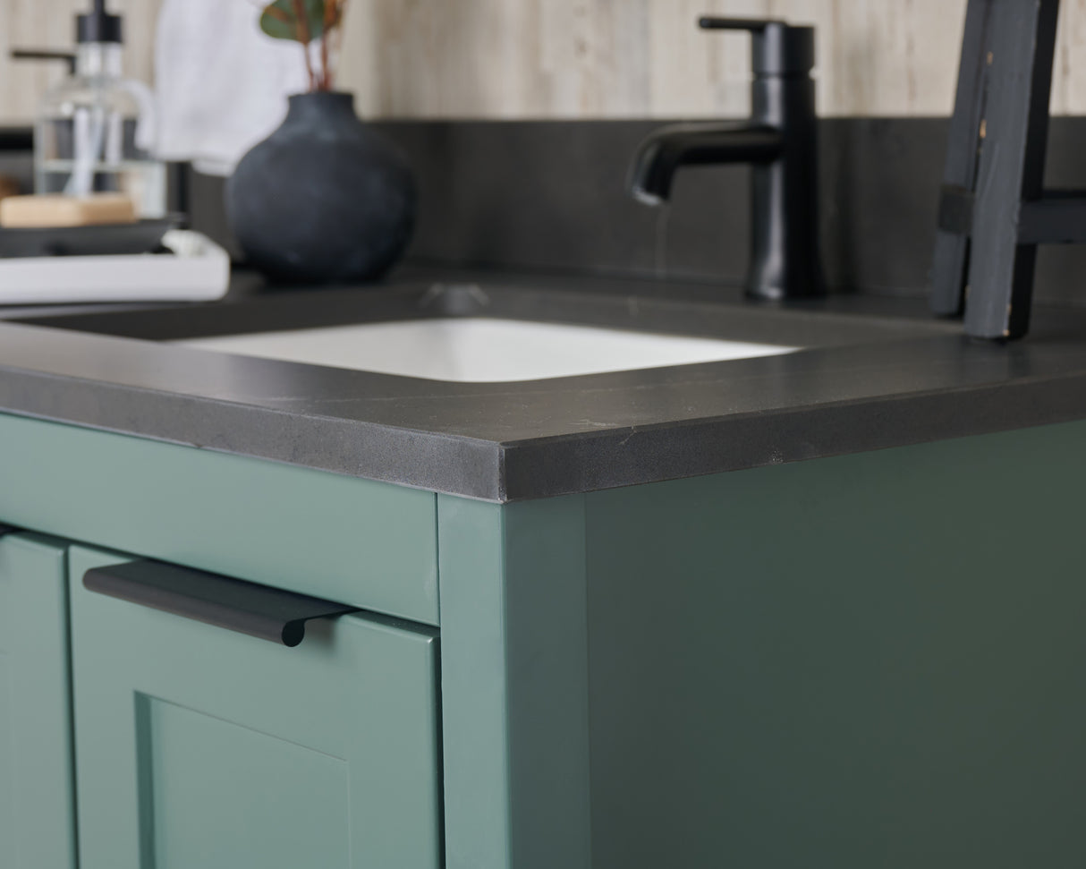 61" Double Bowl Quartz Vanity Top
