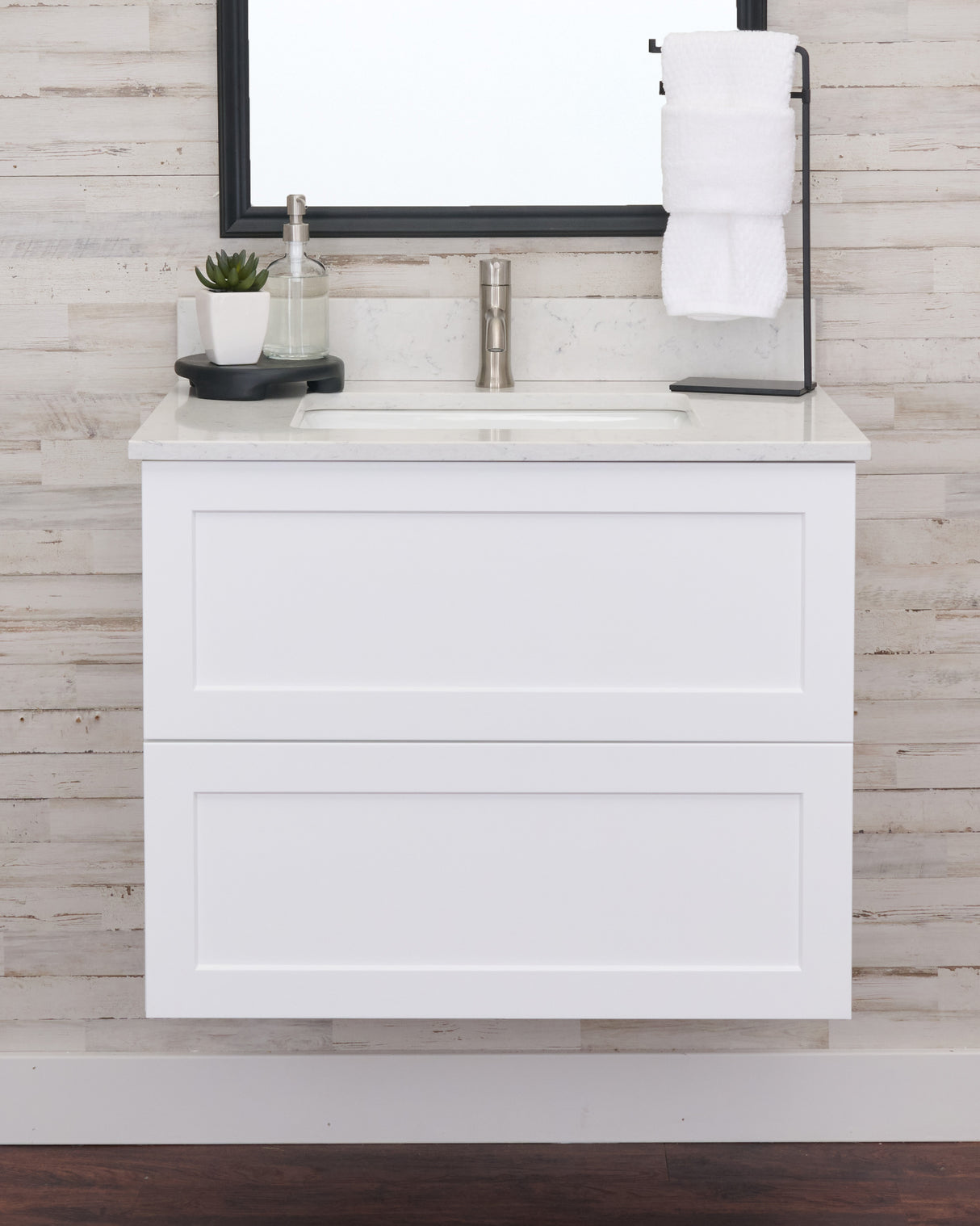 Gunner 30" Wall Mount Shaker Door Bathroom Vanity