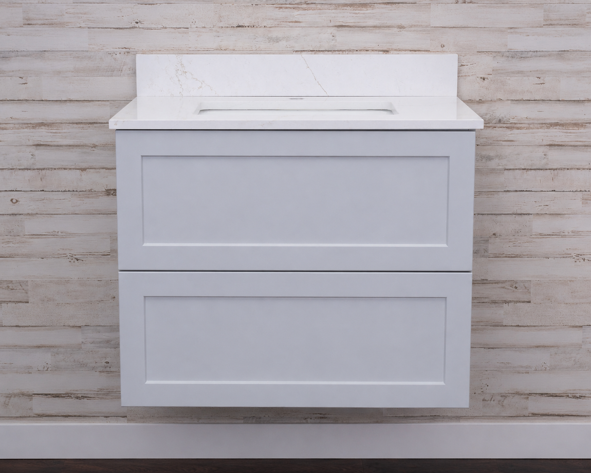 Gunner 30" Wall Mount Shaker Door Bathroom Vanity