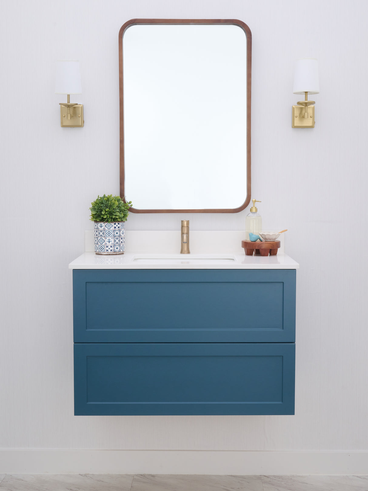 Gunner 36" Wall Mount Shaker Door Bathroom Vanity