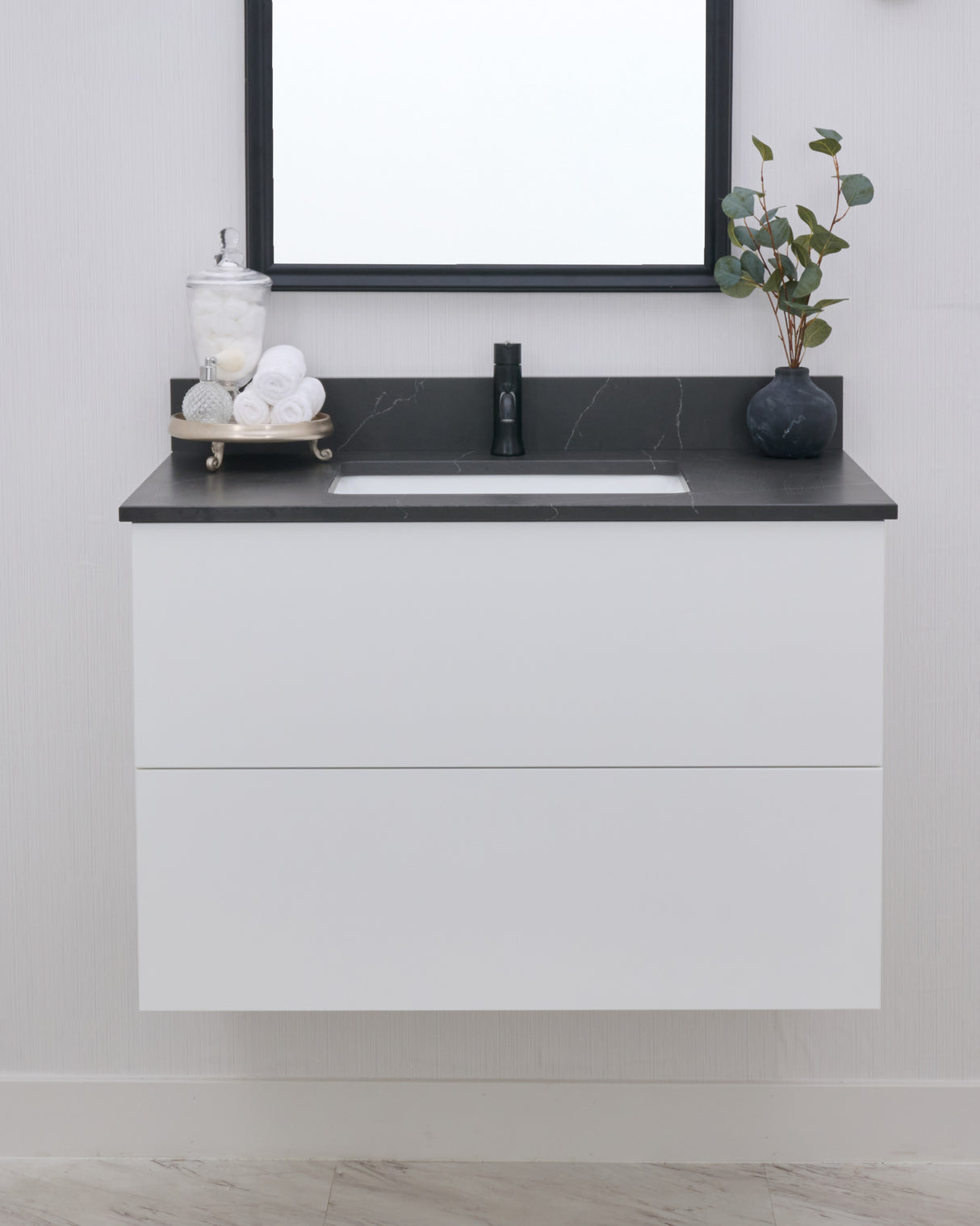 Gunner 36" Wall Mount Slab Door Bathroom Vanity