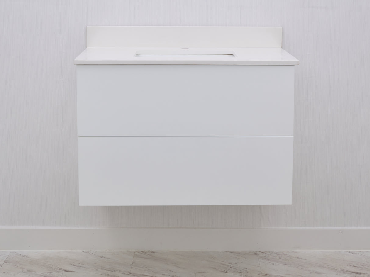 Gunner 36" Wall Mount Slab Door Bathroom Vanity