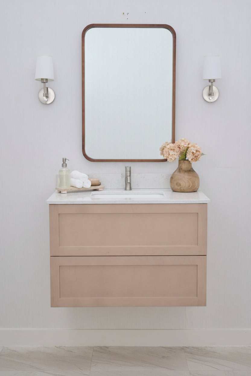 Gunner 36" Wall Mount Slab Door Bathroom Vanity