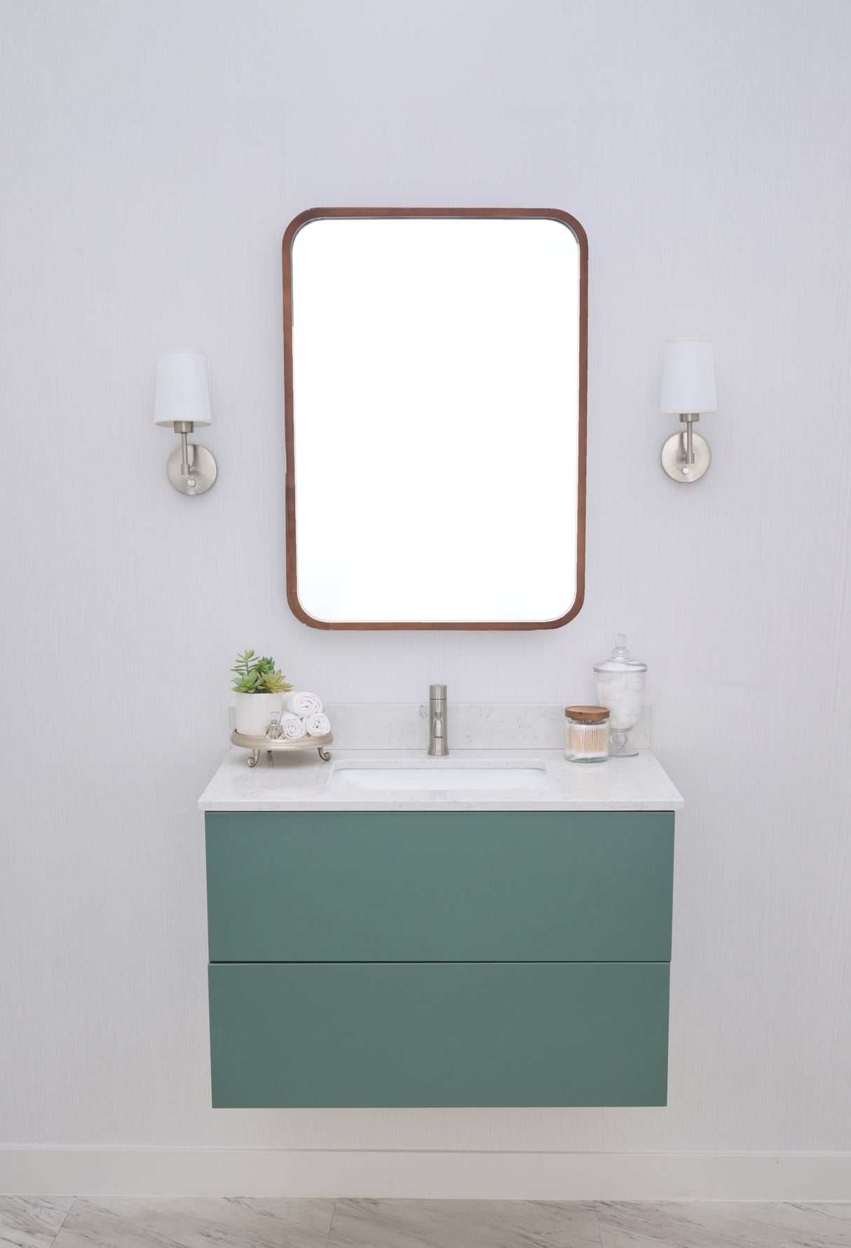 Gunner 36" Wall Mount Slab Door Bathroom Vanity