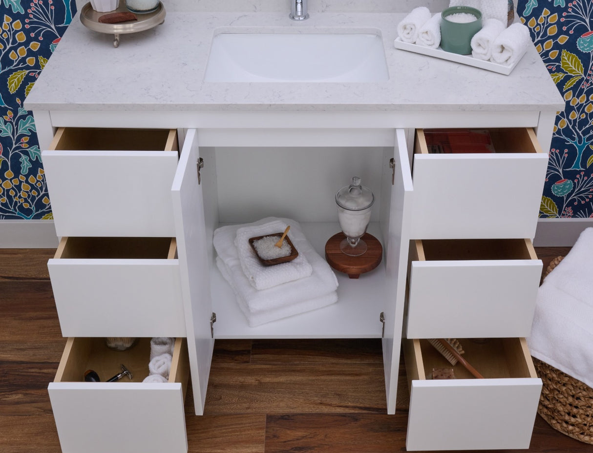 Hanleigh 48" Slab Door Bathroom Vanity