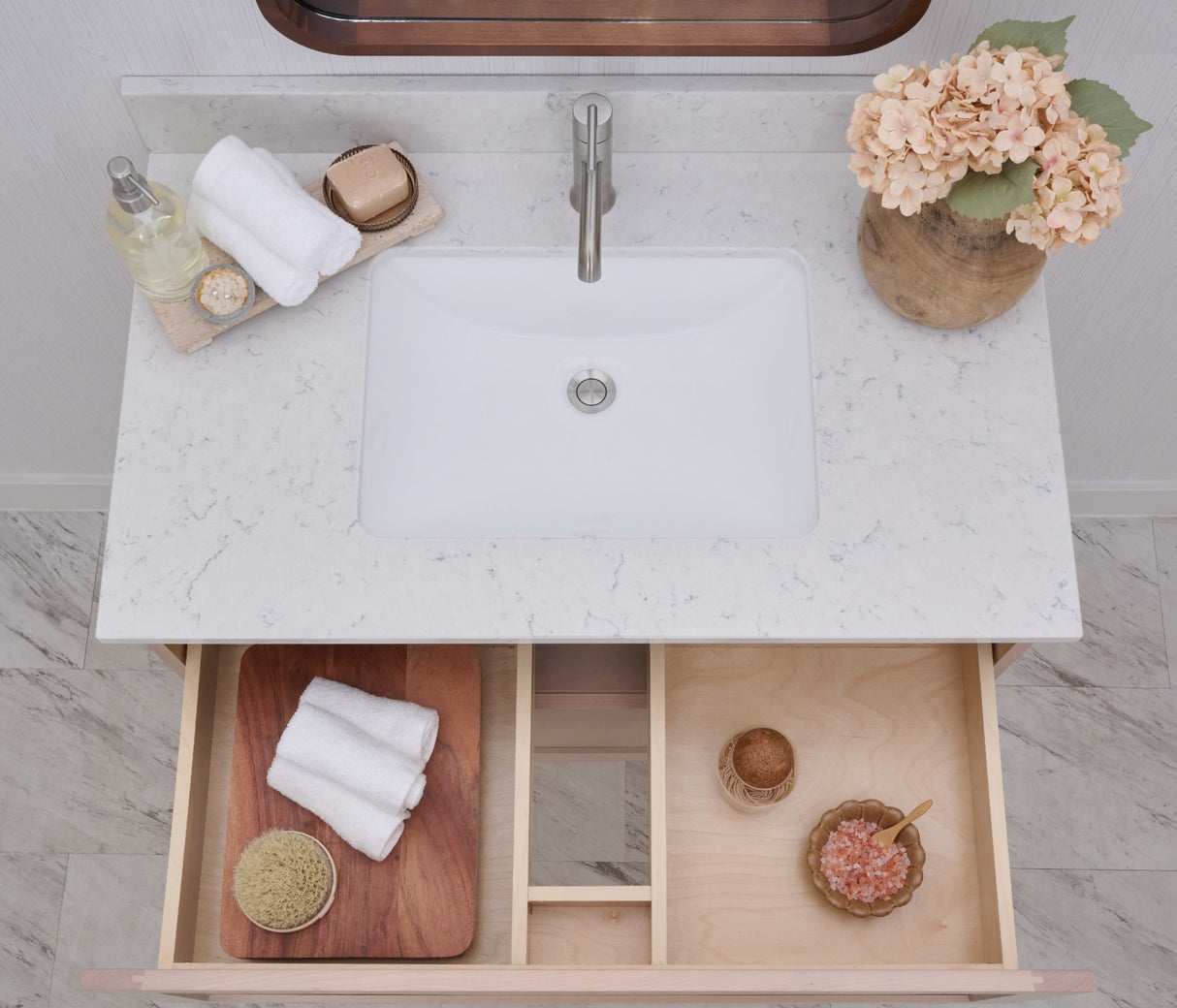 Gunner 36" Wall Mount Slab Door Bathroom Vanity