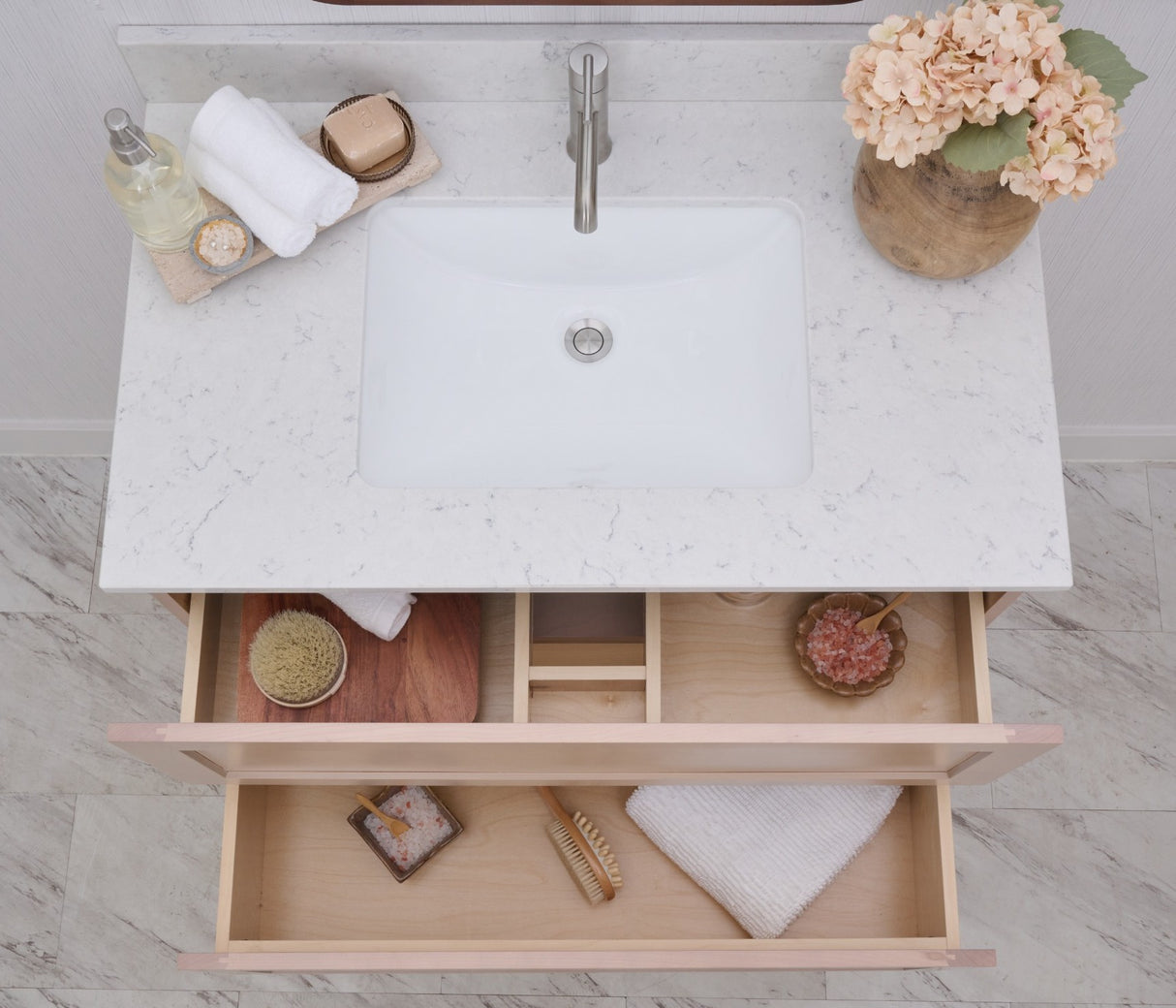 Gunner 36" Wall Mount Slab Door Bathroom Vanity