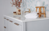49x22 VALOR GOLD QUARTZ VANITY TOP