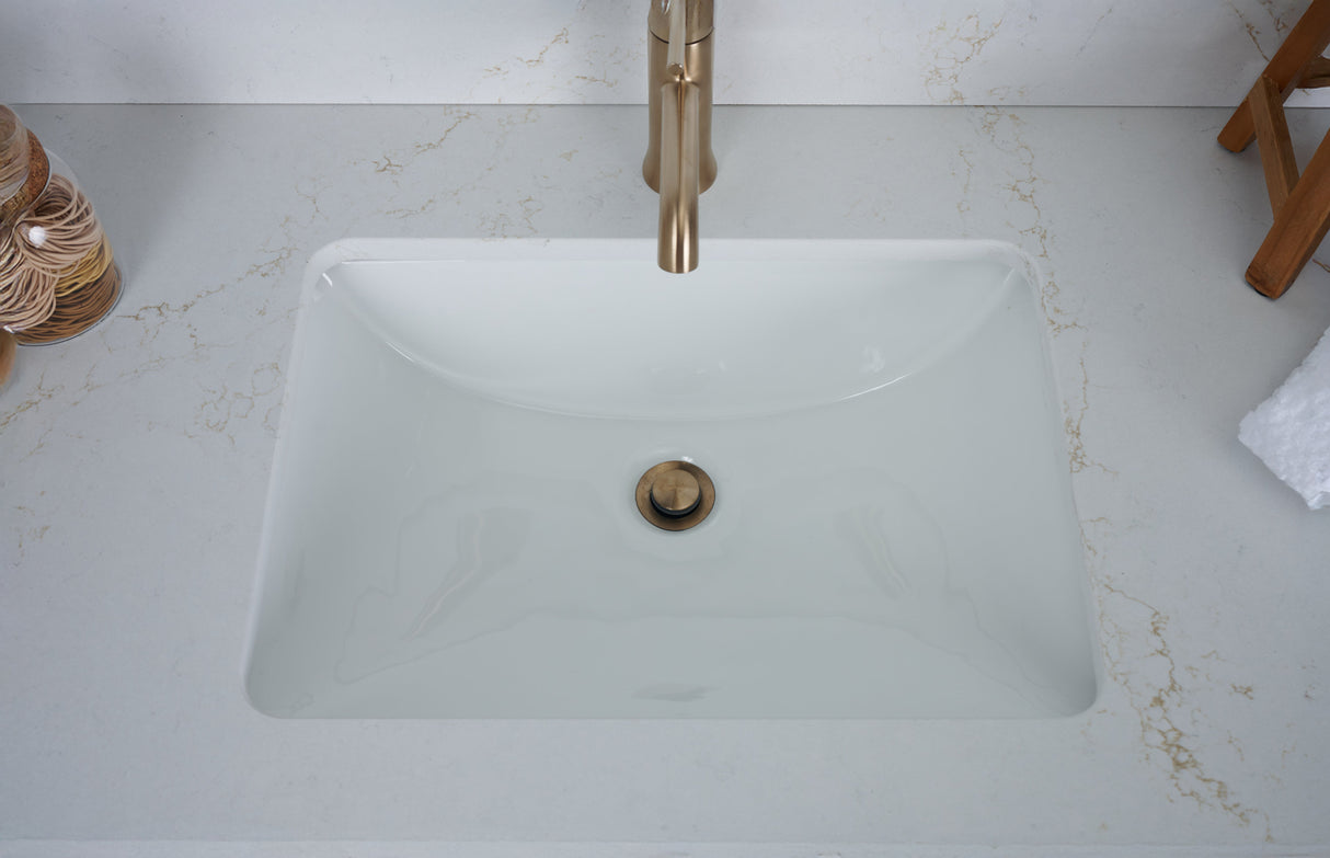 49x22 VALOR GOLD QUARTZ VANITY TOP