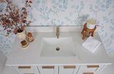 49x22 VALOR GOLD QUARTZ VANITY TOP