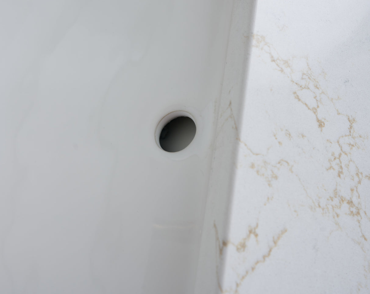 37x22 VALOR GOLD QUARTZ VANITY TOP