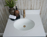 25x22 VALOR GOLD QUARTZ VANITY TOP