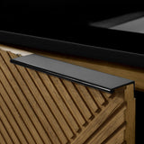 WYLDER 30IN VANITY IN ALMOND LATTE WITH BLACK GRANITE TOP & CERAMIC BASIN