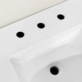 WYLDER 36IN VANITY IN ALMOND LATTE WITH WHITE QUARTZ TOP & CERAMIC BASIN